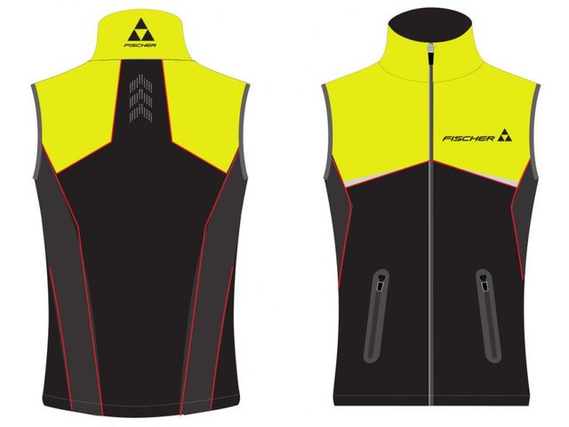 Жен.жилет Softshell (черно-лим.) (GR8120-101
